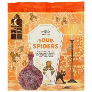 marksandspencer 29177400 zele bonbony s ovocnou prichuti Sour Spiders 44,90Kc.jpg